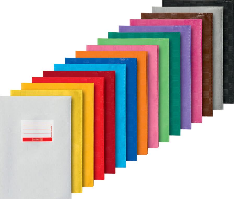 Hefthüllen A4 Folie mit Schild, in verschiedenen Farben