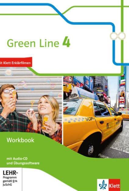 NEU: Green Line 4 Workbook (Bundesausgabe ab 2014), Klasse 8, Workbook mit Audio-CD Software